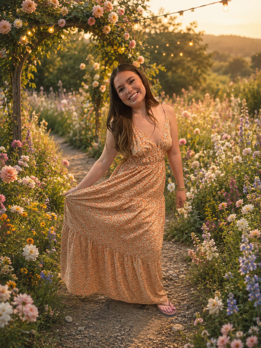 Floral flow maxi