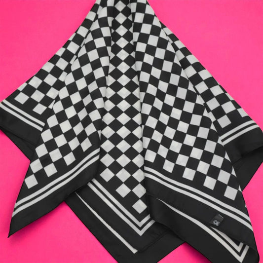 Checkered board wild rag