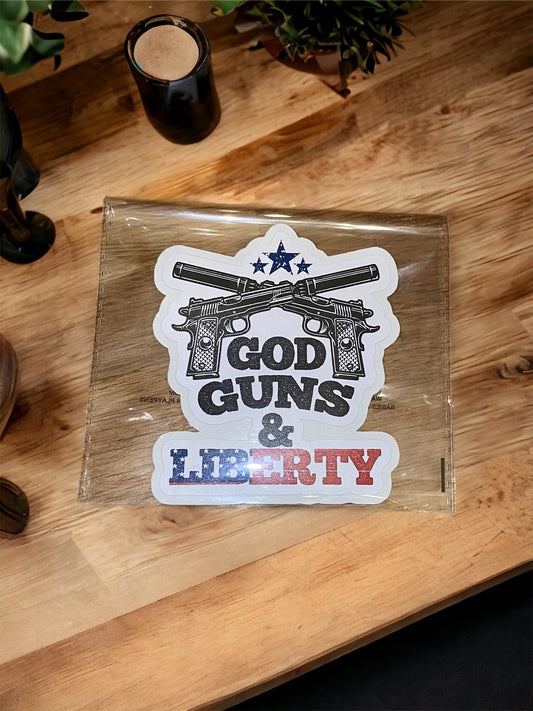 God Guns & Liberty Vinyl Sticker