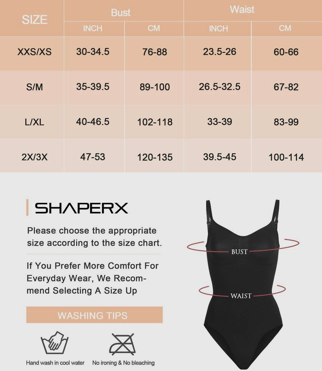 SHAPERX Tummy Control Shapewear Seamless Thong Bodysuit Nude