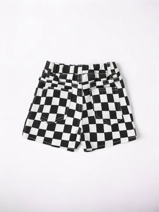 Checkered chick shorts