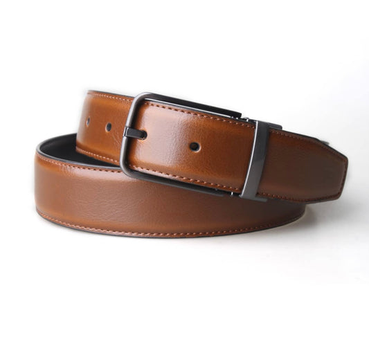 Reversible Leather 3.5CM Belt