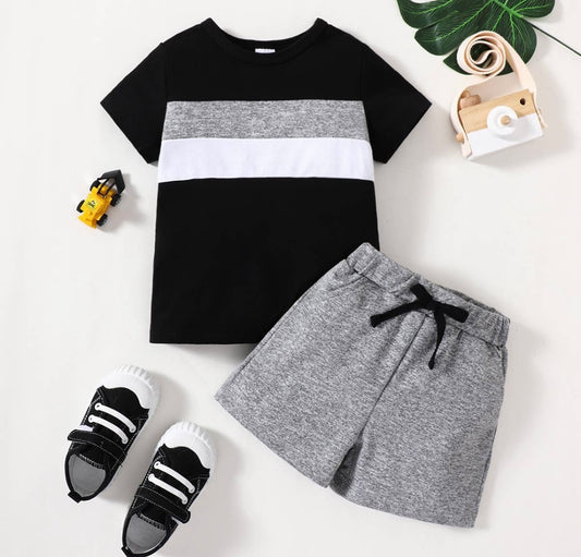 2pc Relaxed Black & Grey Set