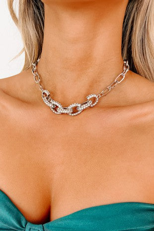 Diamond Chunky Link Necklace