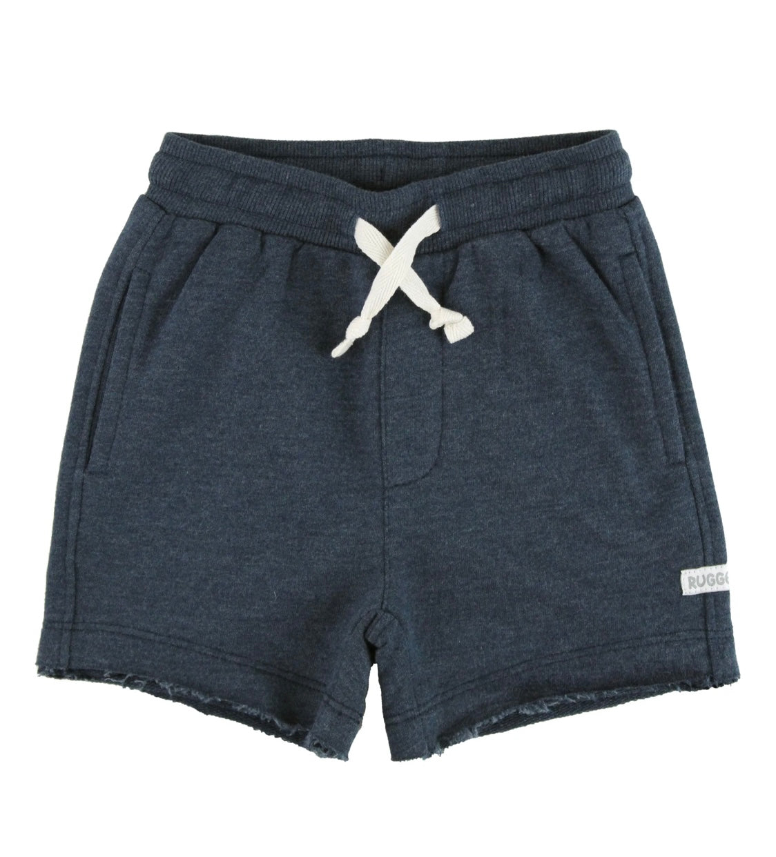 Navy Melange Knit Casual Shorts