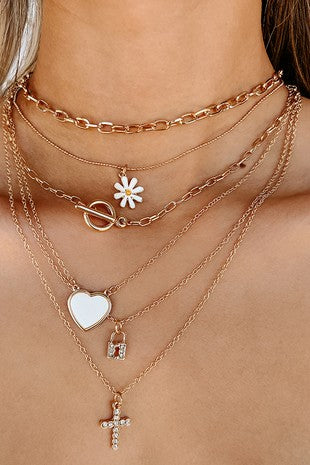 Layered Happy Go Lucky Necklace