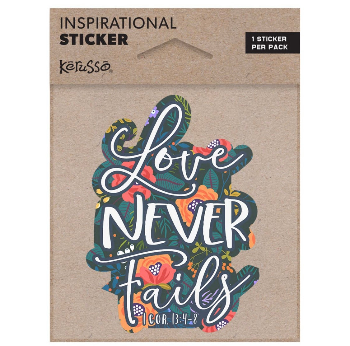 Love Never Fails Vinyl Sticker