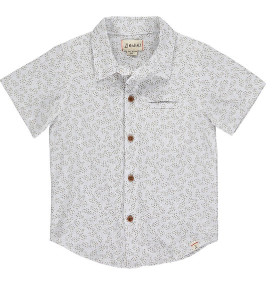 Taupe Floral Newport Short Sleeve