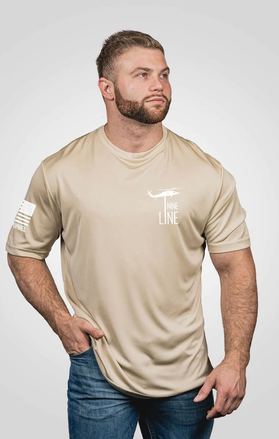 Tan 22 A Day Moisture Wicking Shirt