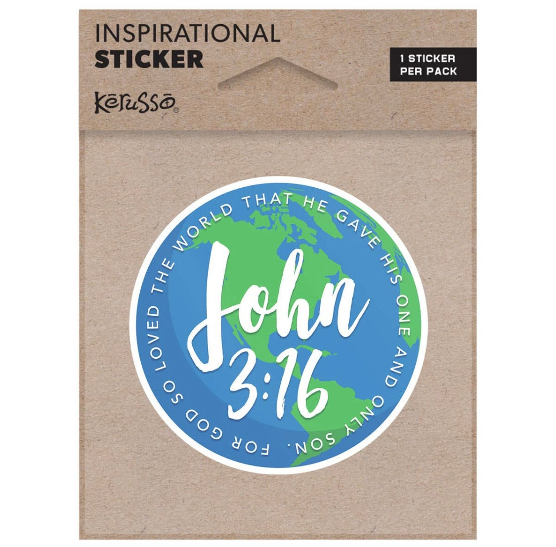 John 3:16 Vinyl Sticker