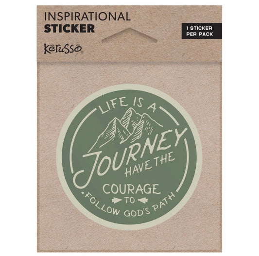 Life Is A Journey Vinyl Sticker